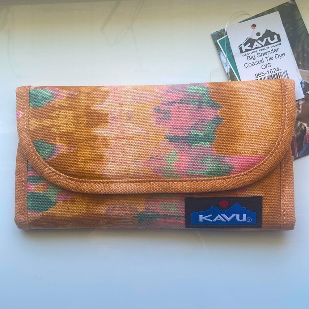 🔖KAVU Costal Tie Dye Big Spender Wallet Desset Colors